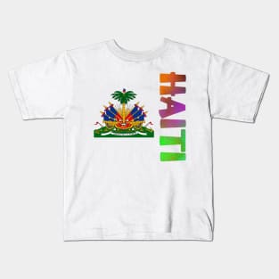 Haiti Coat of Arms Design Kids T-Shirt